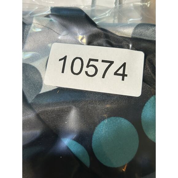 Y2K Babydoll AGB Top Womens XL Polka Dot V Neck Coquette Vintage Shiny Tie - Picture 8 of 8